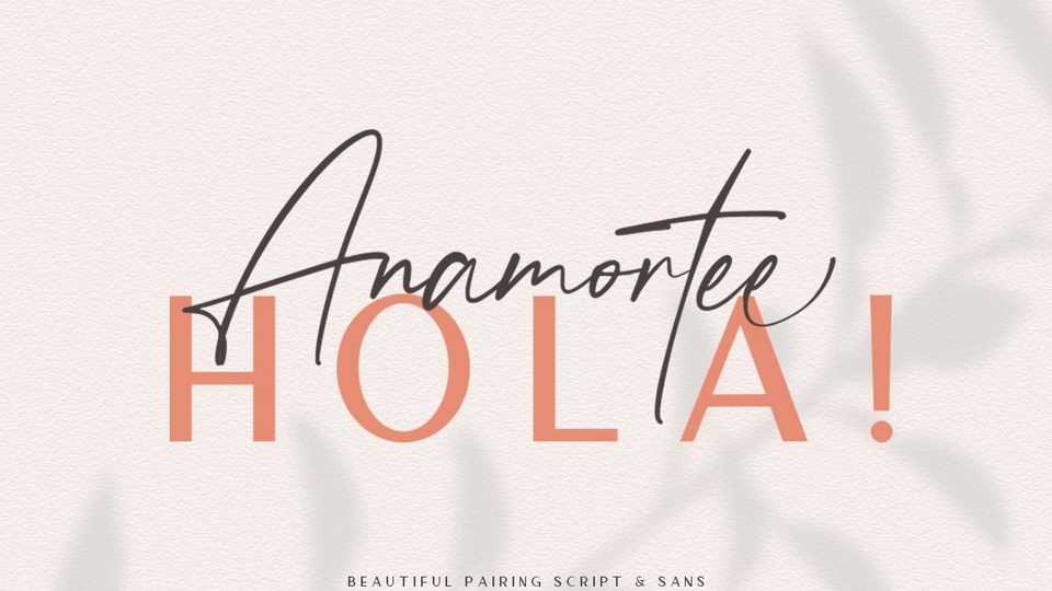 Anamortee Script Font › Fontesk