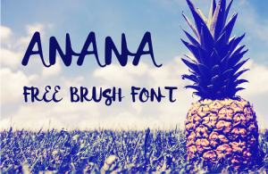 Anana Brush Font