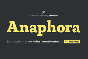 Anaphora Font Family