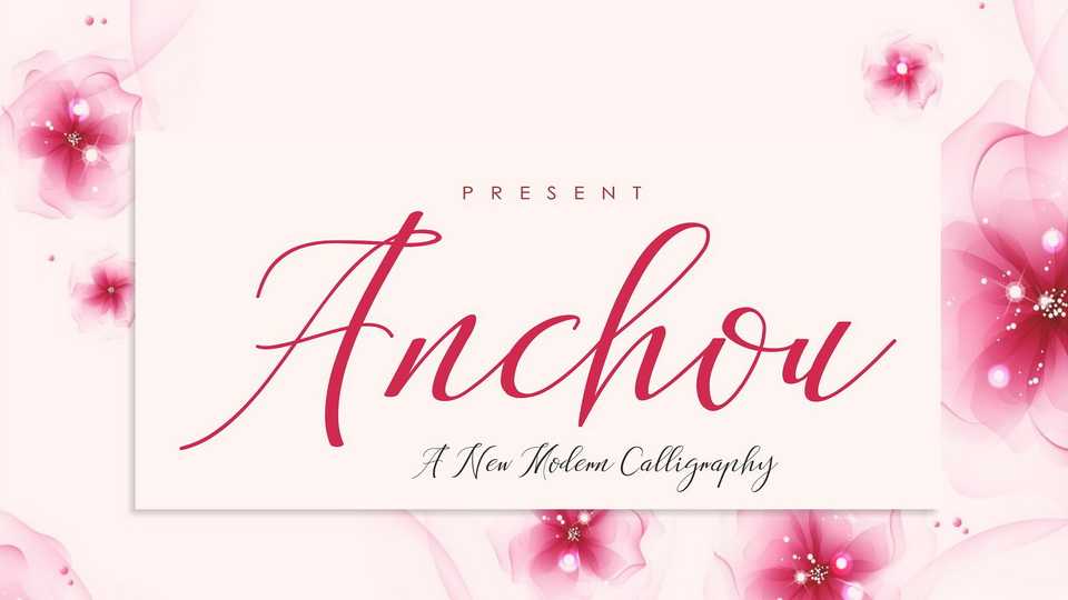 Anchou Script Font › Fontesk