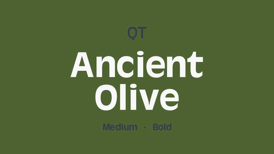 Ancient Olive Font Family › Fontesk