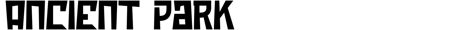 Ancient Park Font