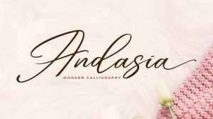 Andasia Script Font › Fontesk