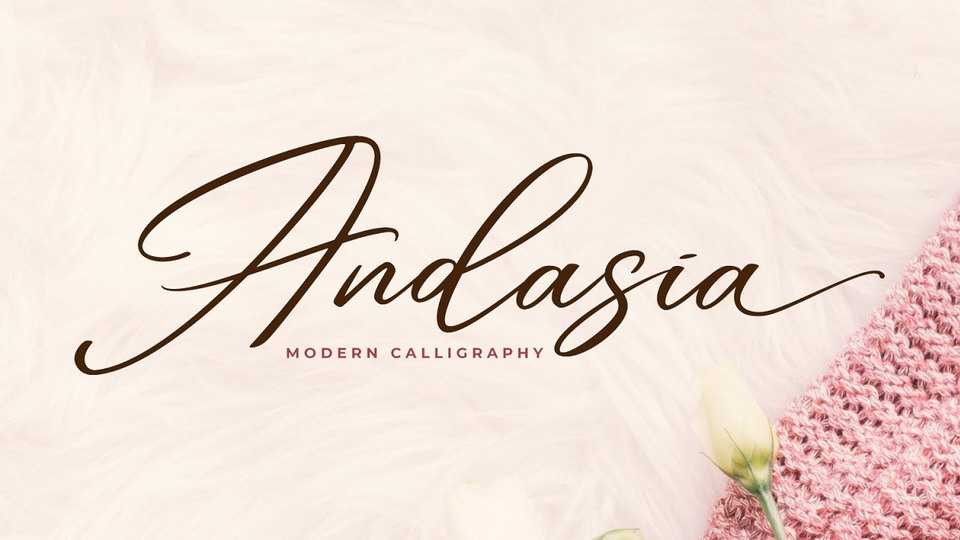 Andasia Script Font › Fontesk