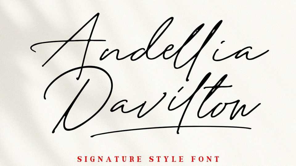 Andellia Davilton Font › Fontesk