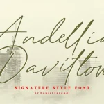 Andellia Davilton Handwritten Font