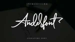 Anderfont Script Font › Fontesk