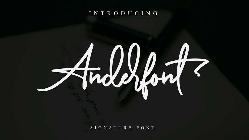 Anderfont Script Font › Fontesk