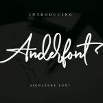 Anderfont Signature Font
