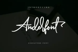 Anderfont Signature Font