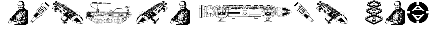 Anderson Space 1999 Dings Font