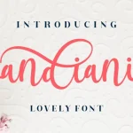 Andiani Script Font - Fonte Grátis Andiani Script Font