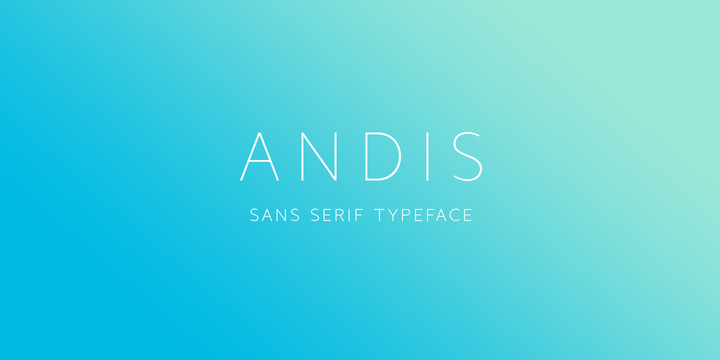 Andis Font Family