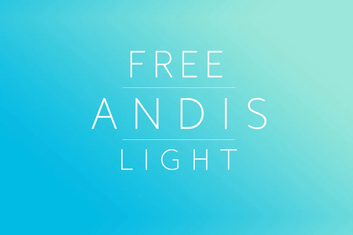 Andis Light Font