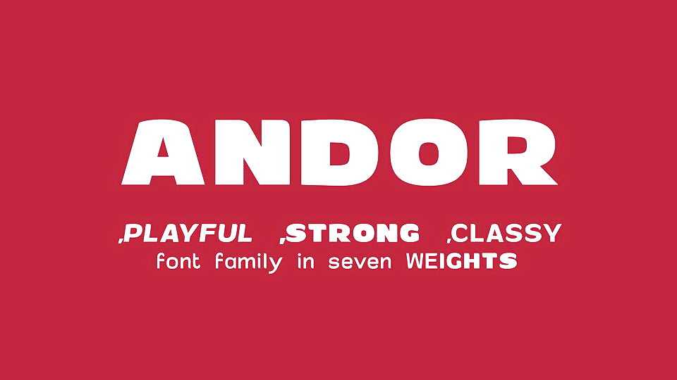 Andor Font › Fontesk