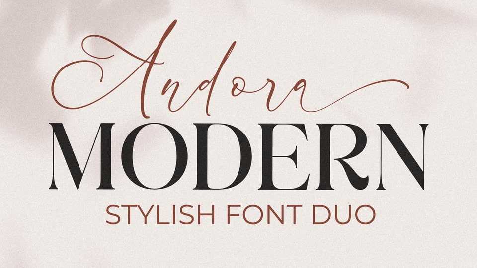 Andora Modern Font › Fontesk