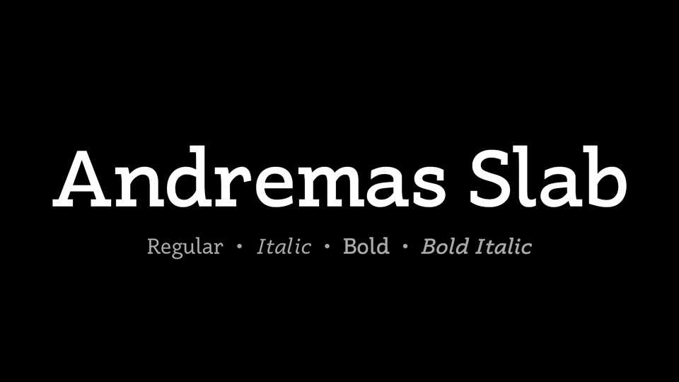 Andremas Slab Font Family › Fontesk