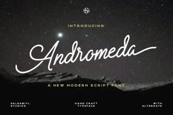 Andromeda Script Font