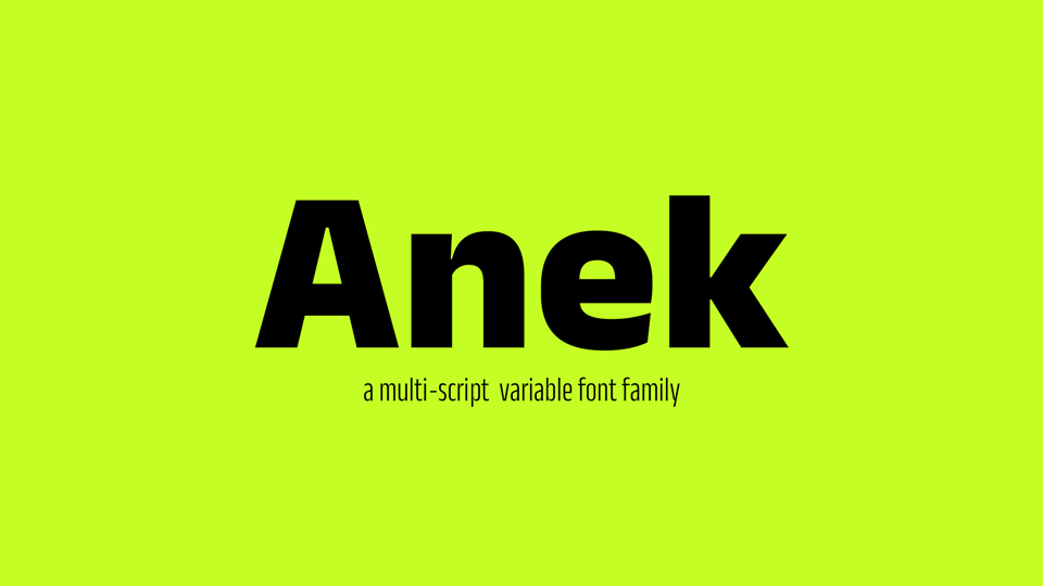 Anek Font Family › Fontesk