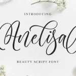 Anelisa Calligraphy Font - Fonte Grátis Anelisa Calligraphy Font