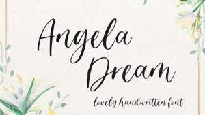 Angela Dream Font › Fontesk