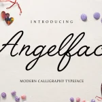 Angelface Script Font - Fonte Grátis Angelface Script Font