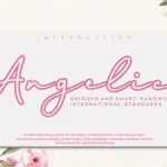Angelic Script Font - Fonte Grátis Angelic Script Font