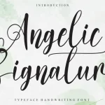 Angelic Signature Font
