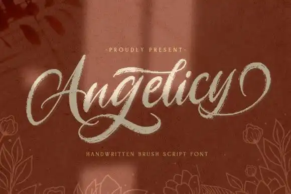 Angelicy Brush Font