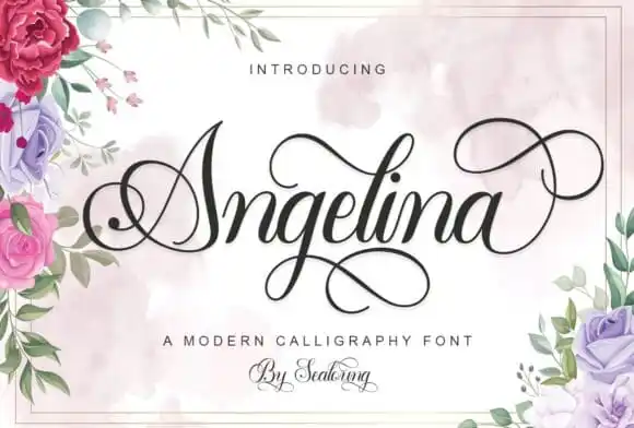 Angelina Calligraphy Font