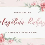Angelina Rahmy Calligraphy Font