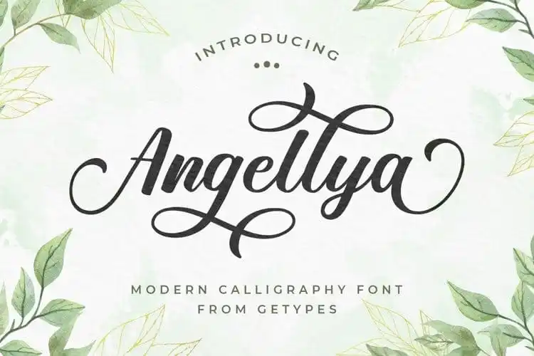 Angellya Calligraphy Font