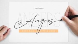 Angers Script Font › Fontesk