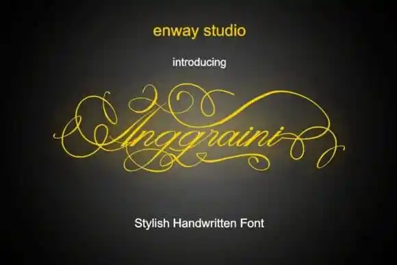 Anggraini Calligraphy Font
