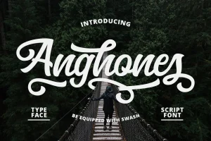 Anghones Script Font