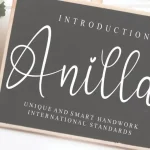 Anilla Script Font - Fonte Grátis Anilla Script Font