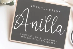 Anilla Script Font