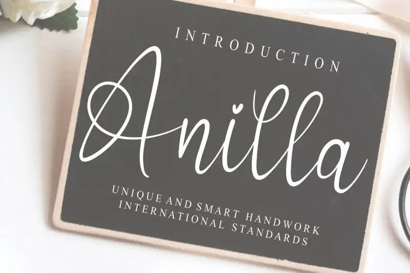 Anilla Script Font