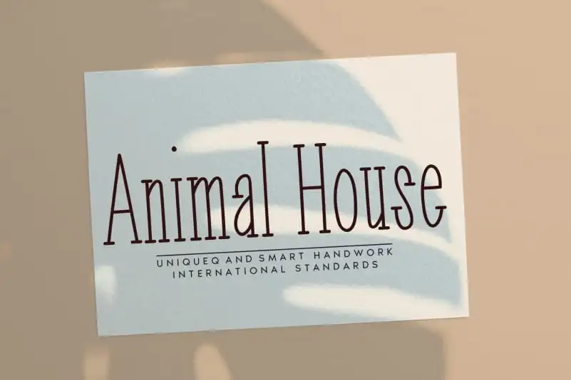 Animal House Display Font