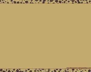 Animal Print Frame PowerPoint Template