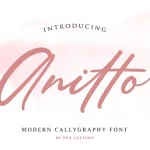 Anitto Calligraphy Font