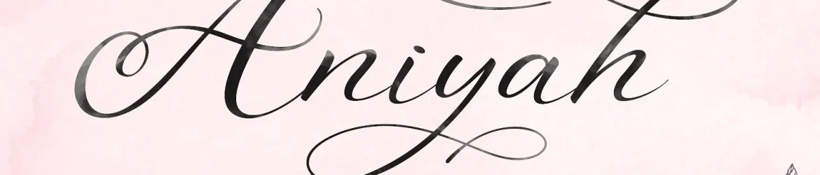 Aniyah Calligraphy Font