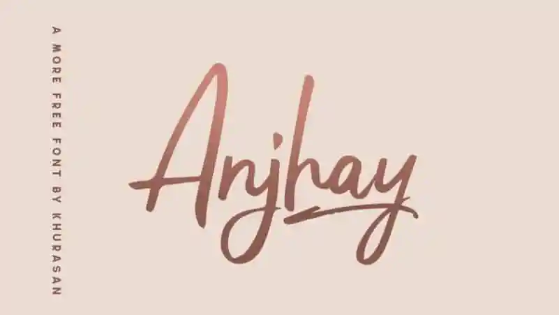 Anjhay Script Font