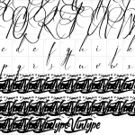 Mapa de caracteres da fonte Anniversary Day Font