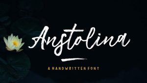 Anstolina Script Font › Fontesk