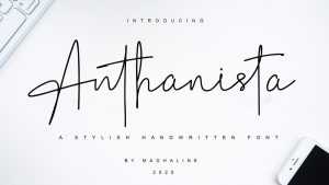 Anthanista Script Font › Fontesk