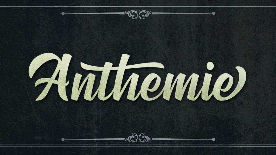 Anthemie Script Font › Fontesk