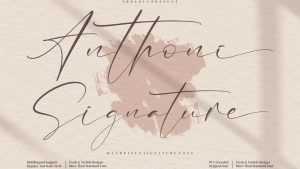 Anthoni Signature Font › Fontesk