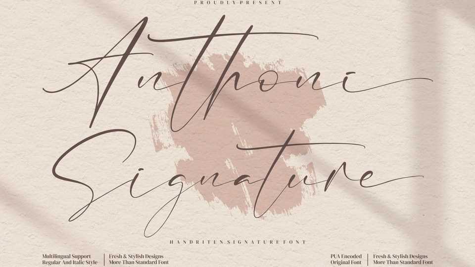 Anthoni Signature Font › Fontesk