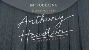 Anthony Houston Font › Fontesk